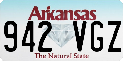 AR license plate 942VGZ