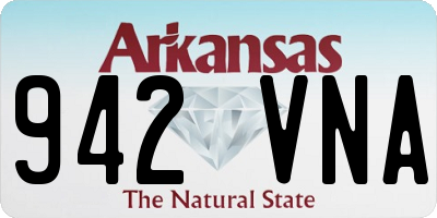 AR license plate 942VNA
