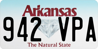 AR license plate 942VPA