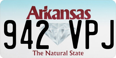 AR license plate 942VPJ