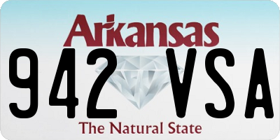 AR license plate 942VSA