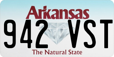 AR license plate 942VST