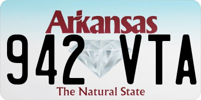 AR license plate 942VTA