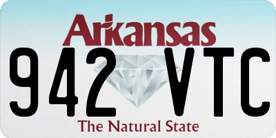 AR license plate 942VTC