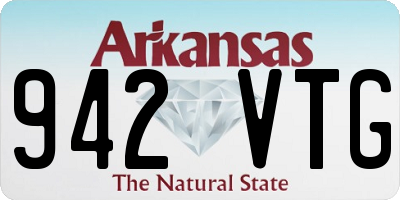 AR license plate 942VTG