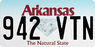 AR license plate 942VTN