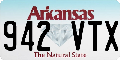 AR license plate 942VTX