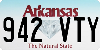 AR license plate 942VTY