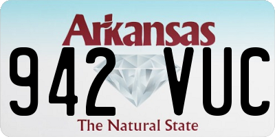 AR license plate 942VUC