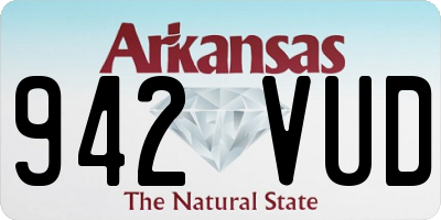 AR license plate 942VUD