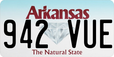 AR license plate 942VUE