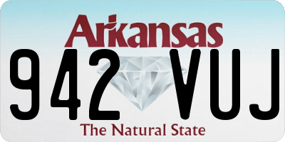 AR license plate 942VUJ