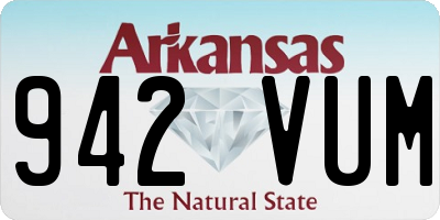 AR license plate 942VUM