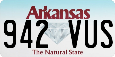 AR license plate 942VUS