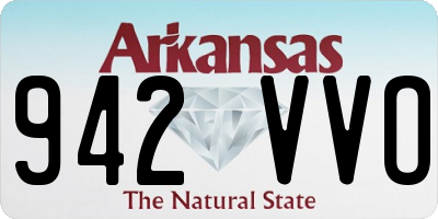 AR license plate 942VVO