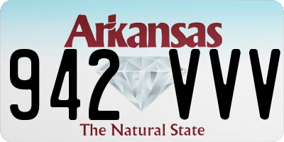 AR license plate 942VVV