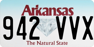 AR license plate 942VVX