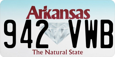 AR license plate 942VWB