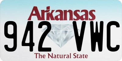 AR license plate 942VWC