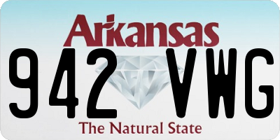 AR license plate 942VWG