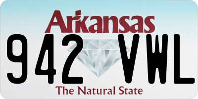 AR license plate 942VWL