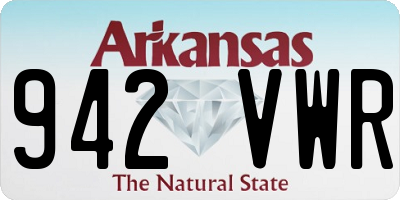 AR license plate 942VWR