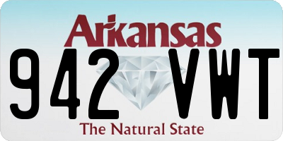 AR license plate 942VWT