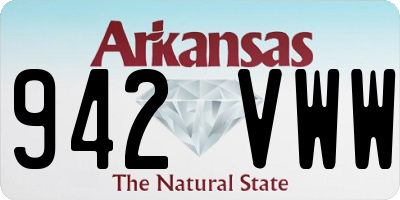 AR license plate 942VWW