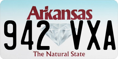 AR license plate 942VXA
