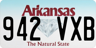 AR license plate 942VXB