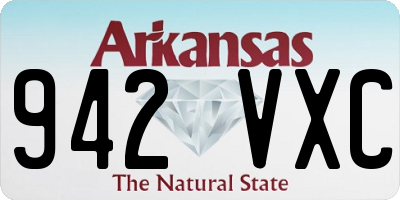 AR license plate 942VXC