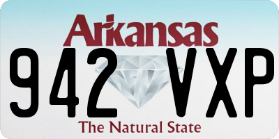 AR license plate 942VXP