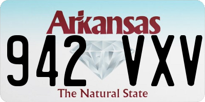 AR license plate 942VXV