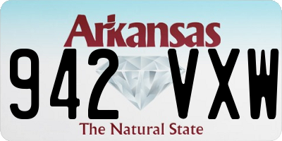 AR license plate 942VXW