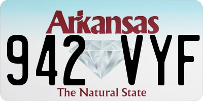 AR license plate 942VYF