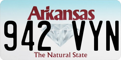 AR license plate 942VYN