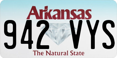 AR license plate 942VYS