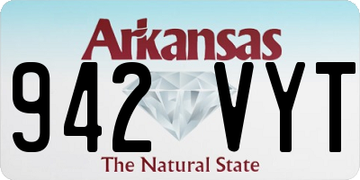 AR license plate 942VYT