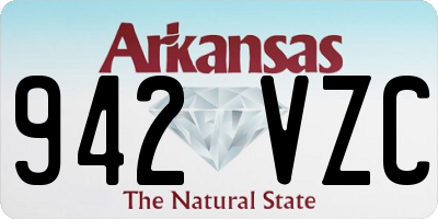 AR license plate 942VZC