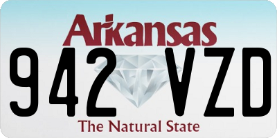AR license plate 942VZD