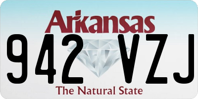 AR license plate 942VZJ