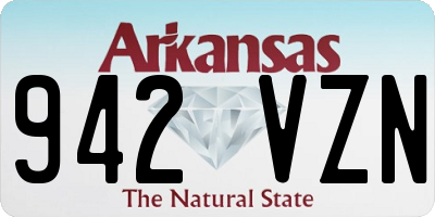 AR license plate 942VZN