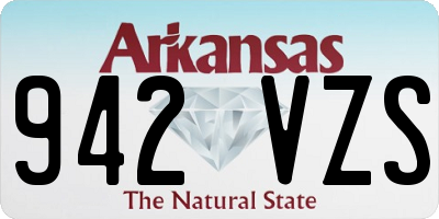 AR license plate 942VZS