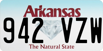 AR license plate 942VZW
