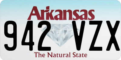 AR license plate 942VZX