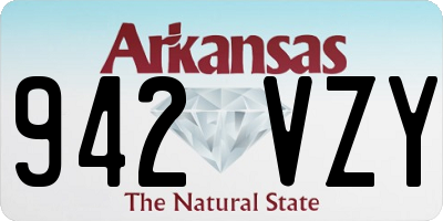 AR license plate 942VZY
