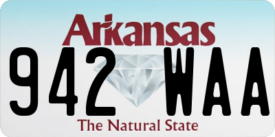 AR license plate 942WAA
