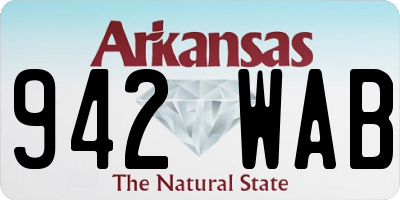 AR license plate 942WAB