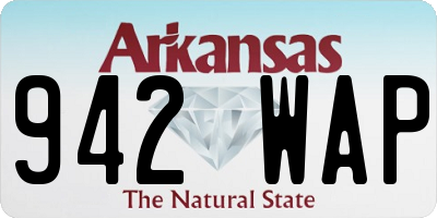 AR license plate 942WAP