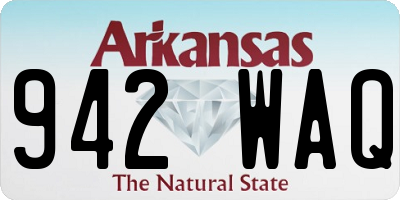 AR license plate 942WAQ